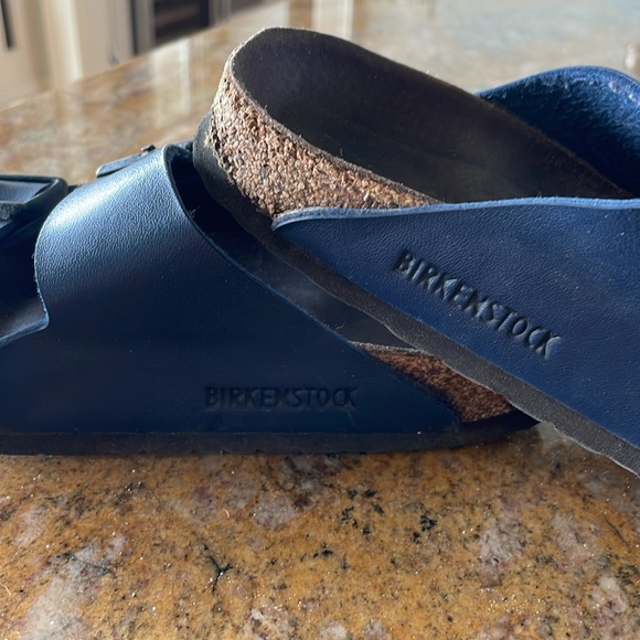 Blue Double Strap Birkenstock Sandals - Picture 7 of 7